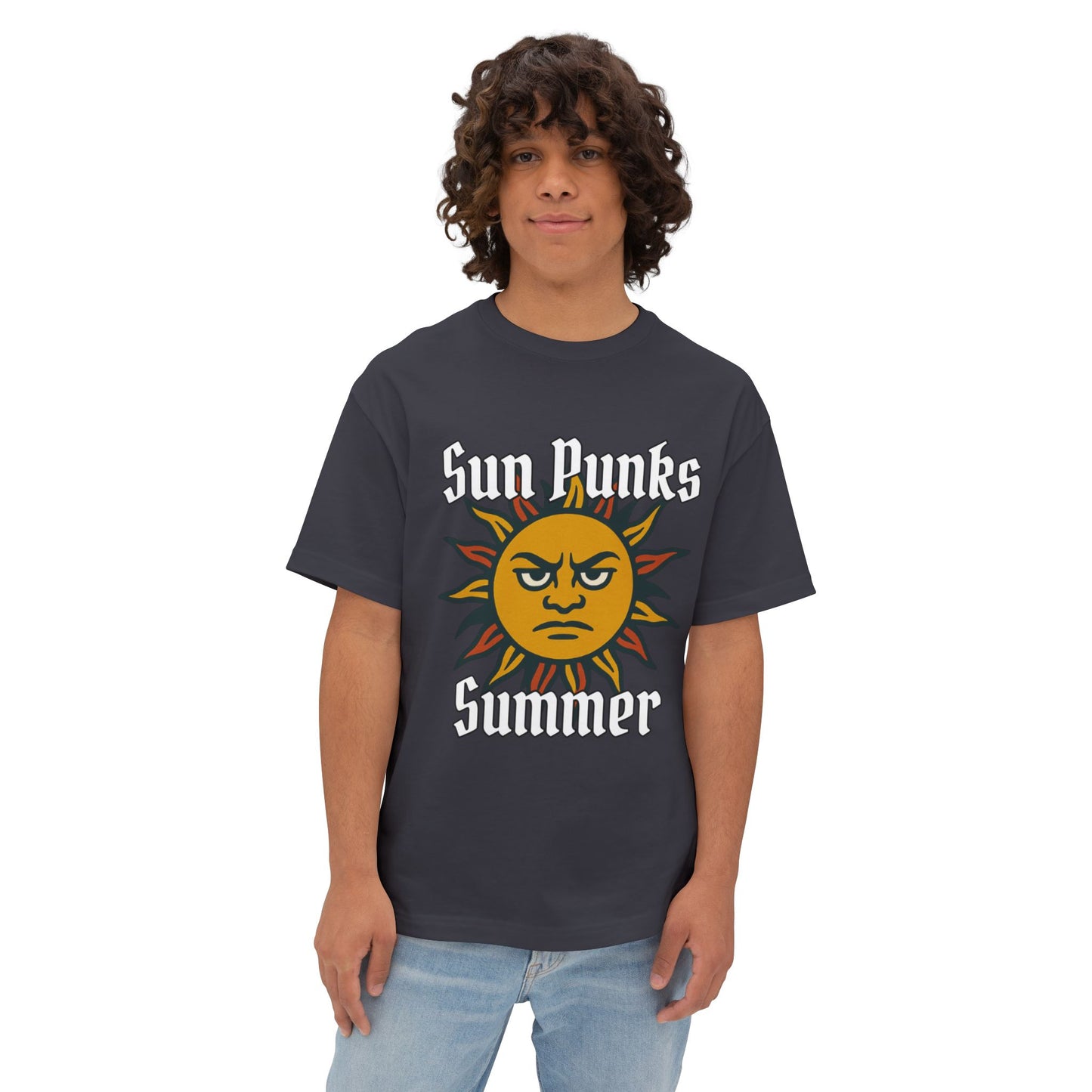 Sun Punk Summer - Unisex Oversized Boxy Tee