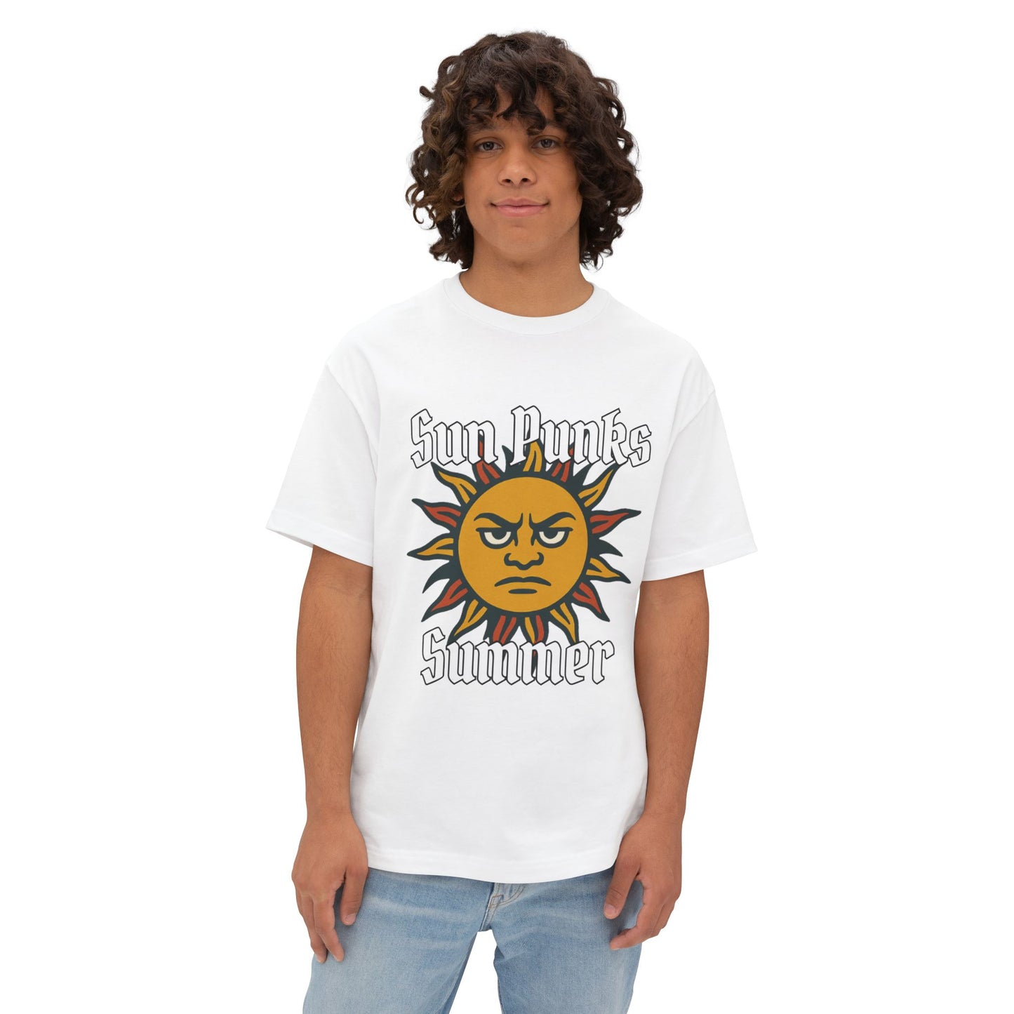 Sun Punk Summer - Unisex Oversized Boxy Tee