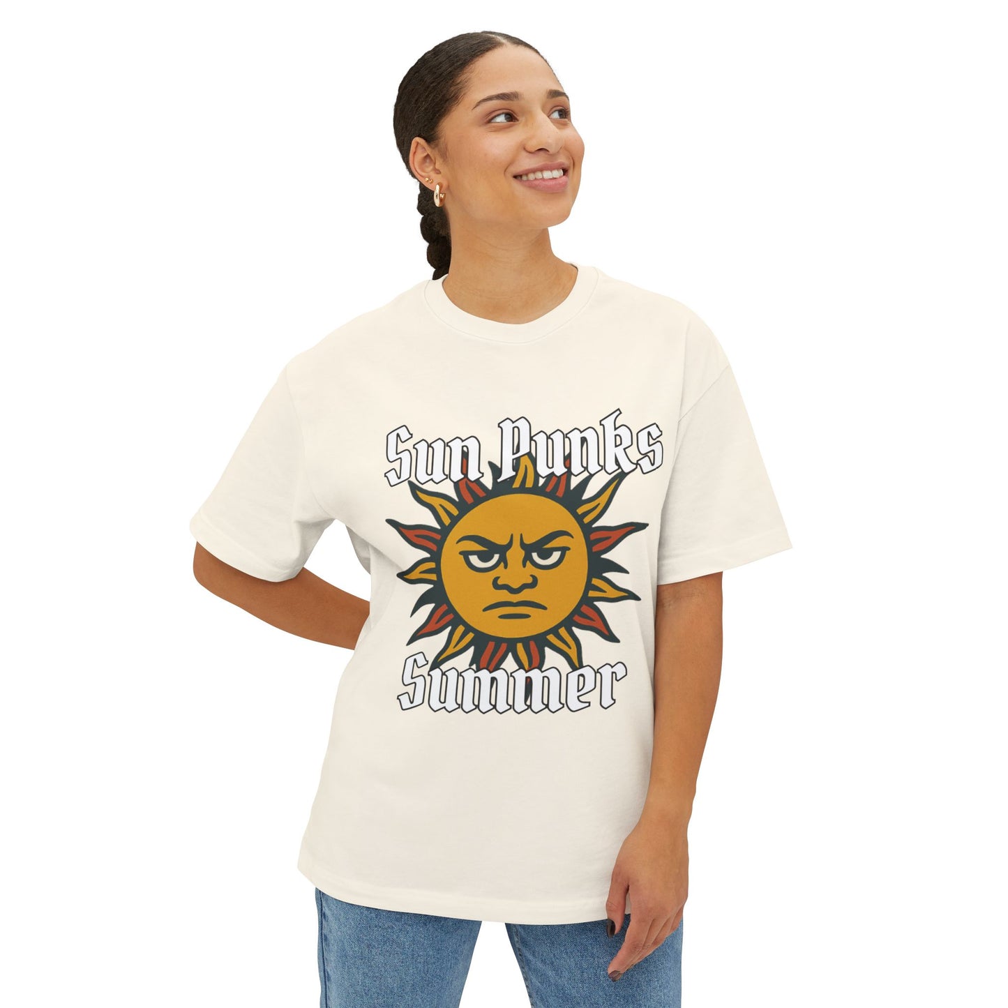Sun Punk Summer - Unisex Oversized Boxy Tee