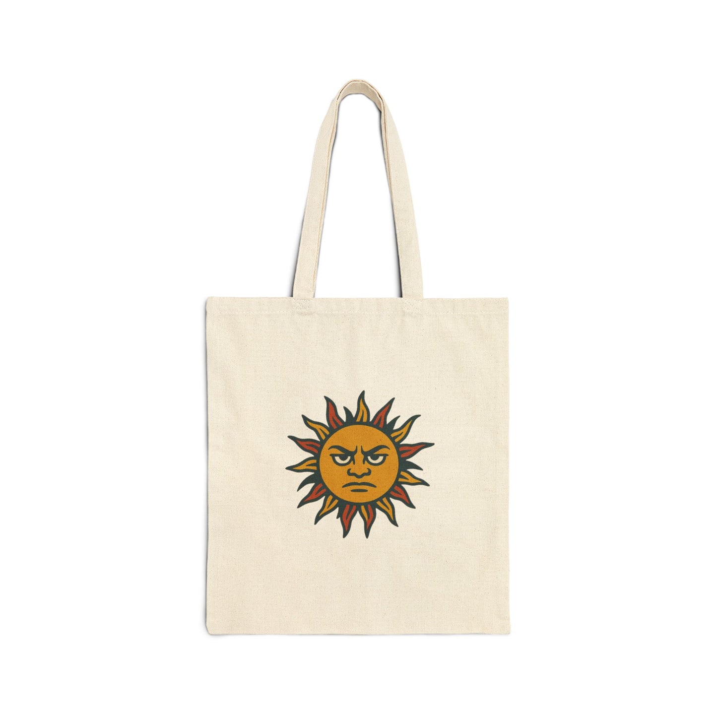 Sun Punks Cotton Canvas Tote Bag - Eco-Friendly Shopping & Beach Bag