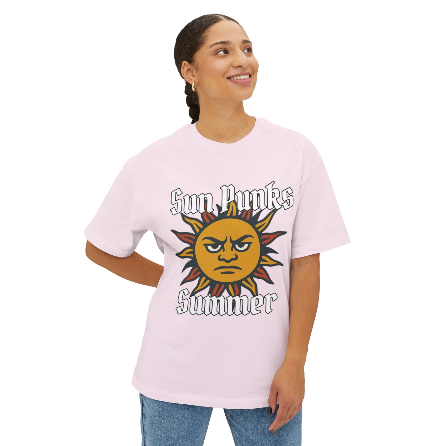 Sun Punk Summer - Unisex Oversized Boxy Tee
