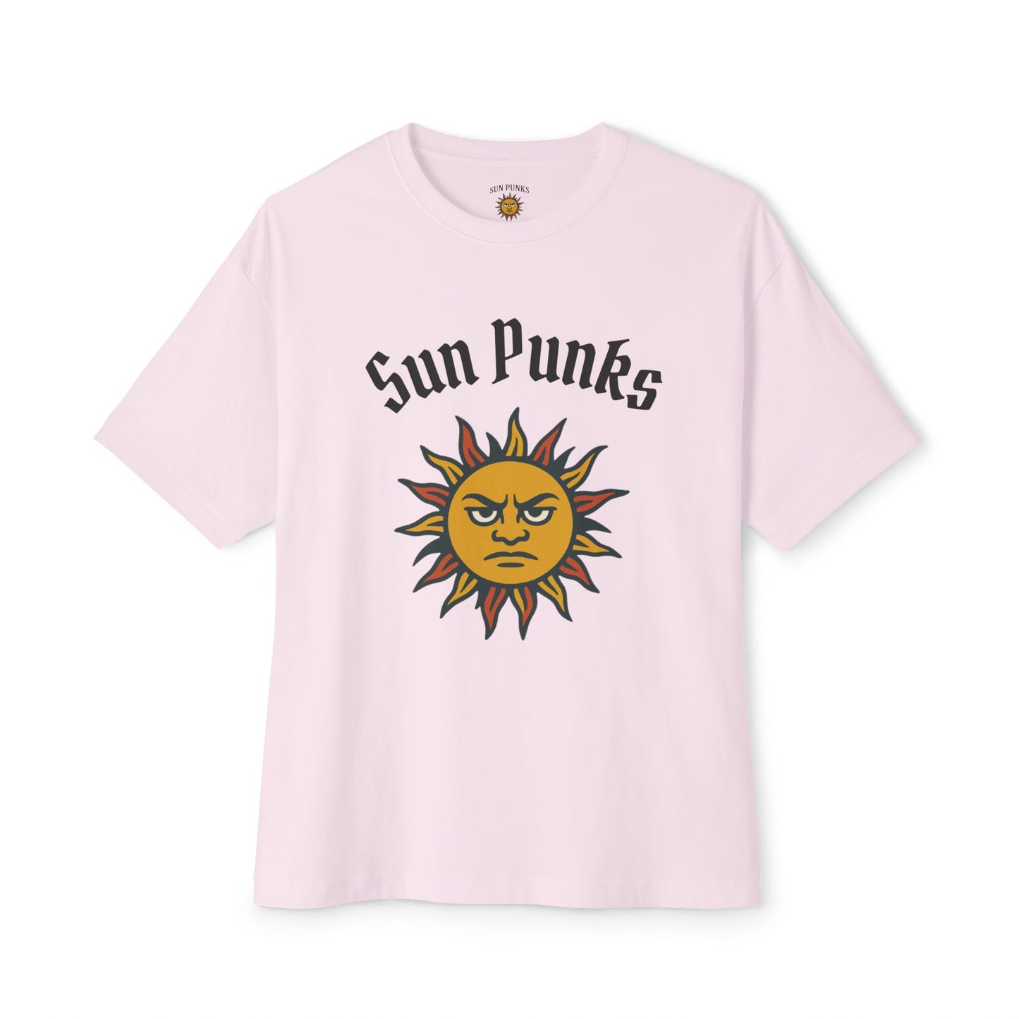 Sun Punks Unisex Oversized Boxy Tee - Relaxed Fit Graphic T-Shirt