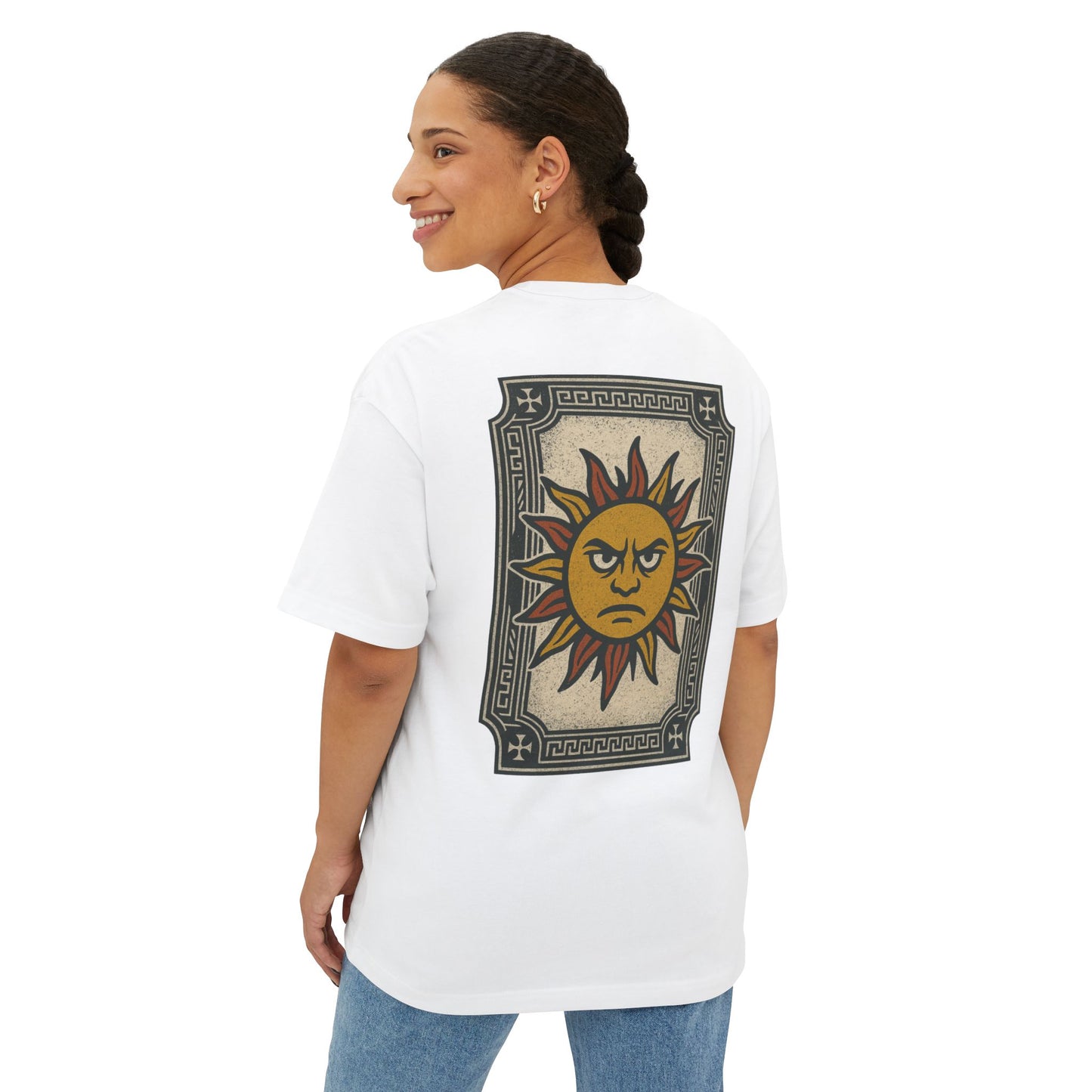 Unisex Oversized Boxy Tee - Sun Punks Graphic T-Shirt