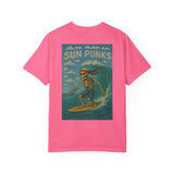 Unisex Oversized Boxy Tee - Sun Punks Surfer Skeleton Graphic T-Shirt