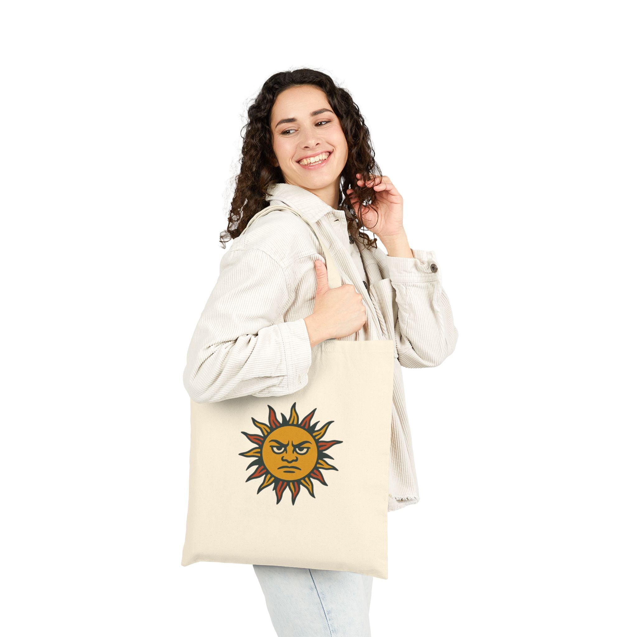 Sun Punks Cotton Canvas Tote Bag - Eco-Friendly Shopping