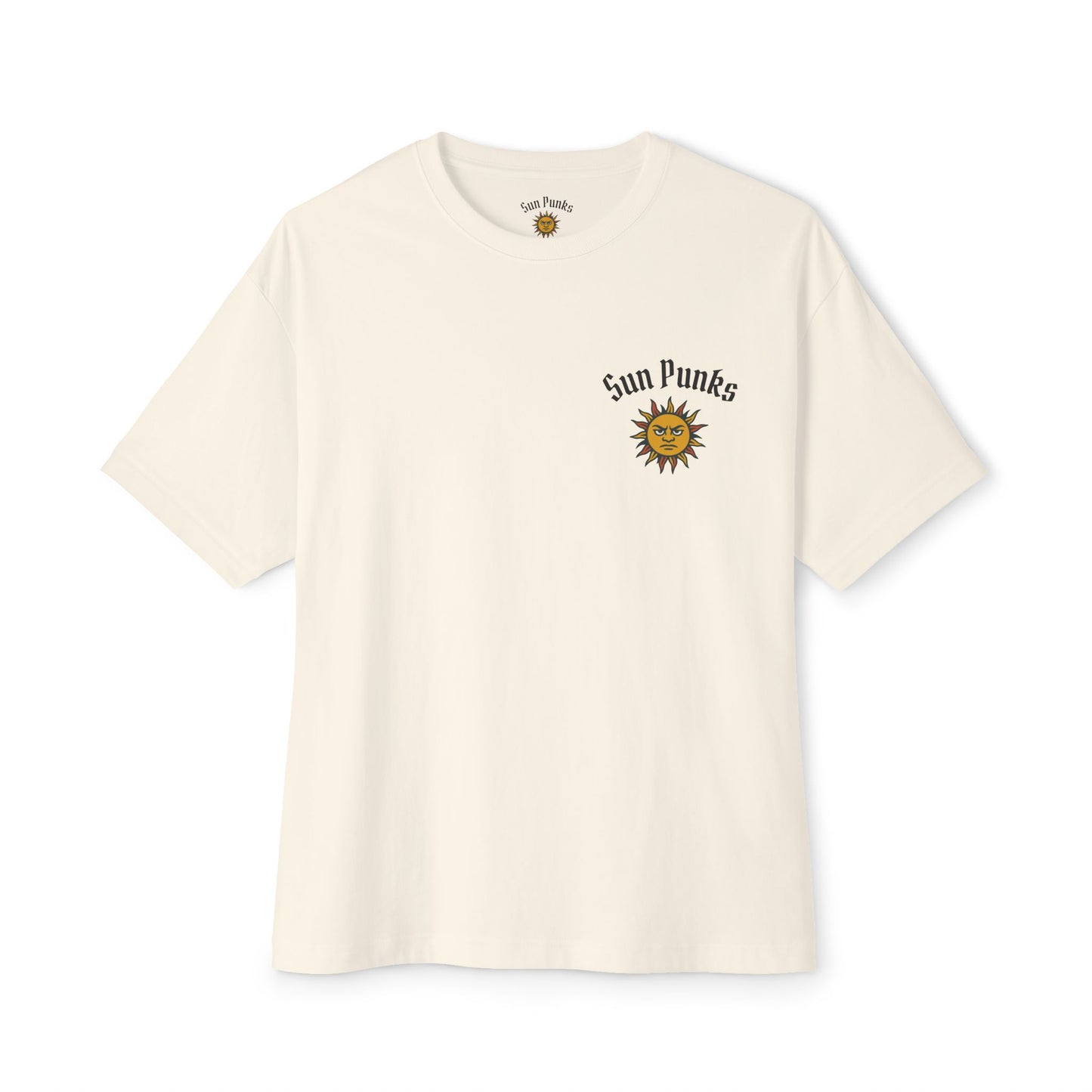 Unisex Oversized Boxy Tee - Sun Punks Graphic T-Shirt