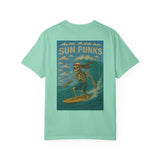 Unisex Oversized Boxy Tee - Sun Punks Surfer Skeleton Graphic T-Shirt