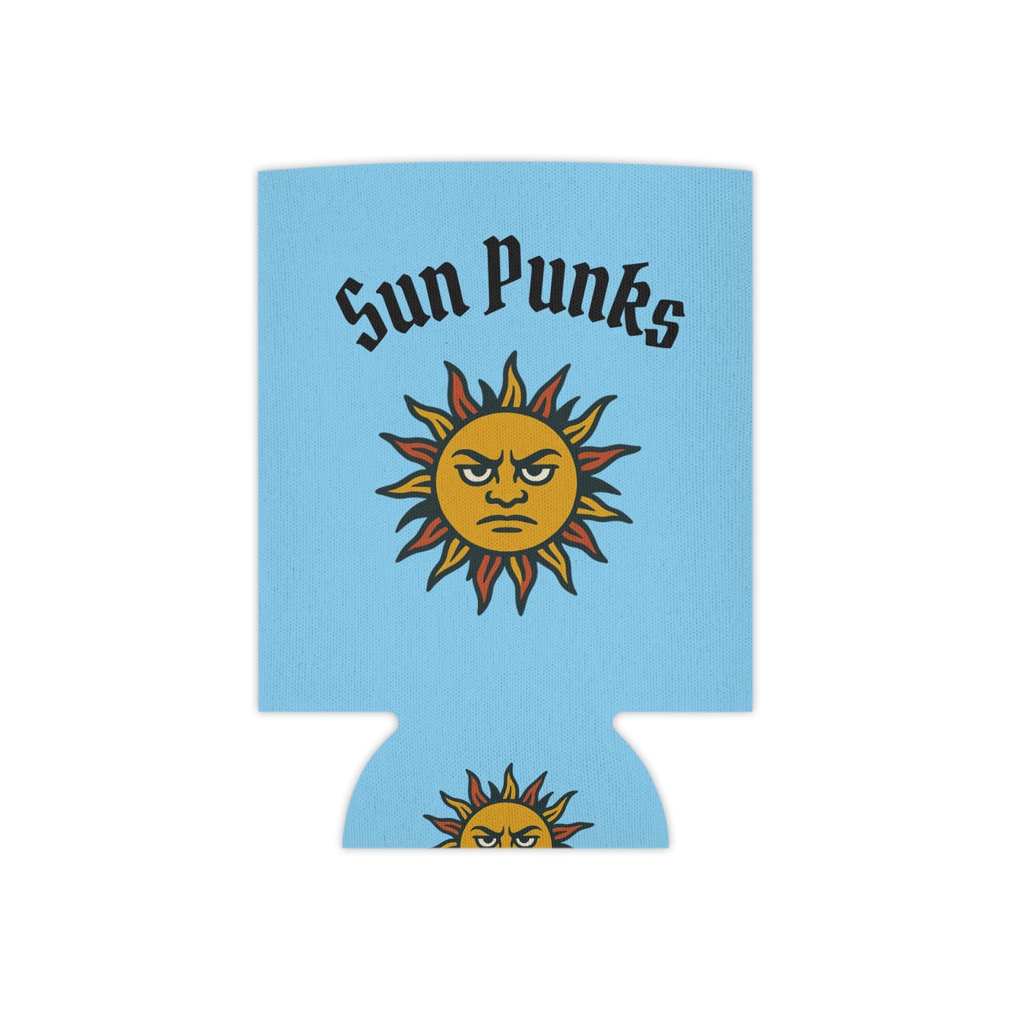 Sun Punks Simple Koozie - Blue