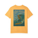 Unisex Oversized Boxy Tee - Sun Punks Surfer Skeleton Graphic T-Shirt