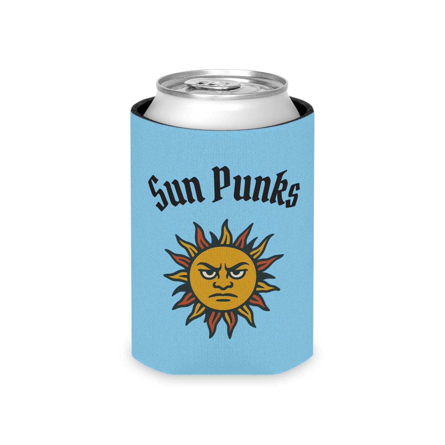 Sun Punks Simple Koozie - Blue
