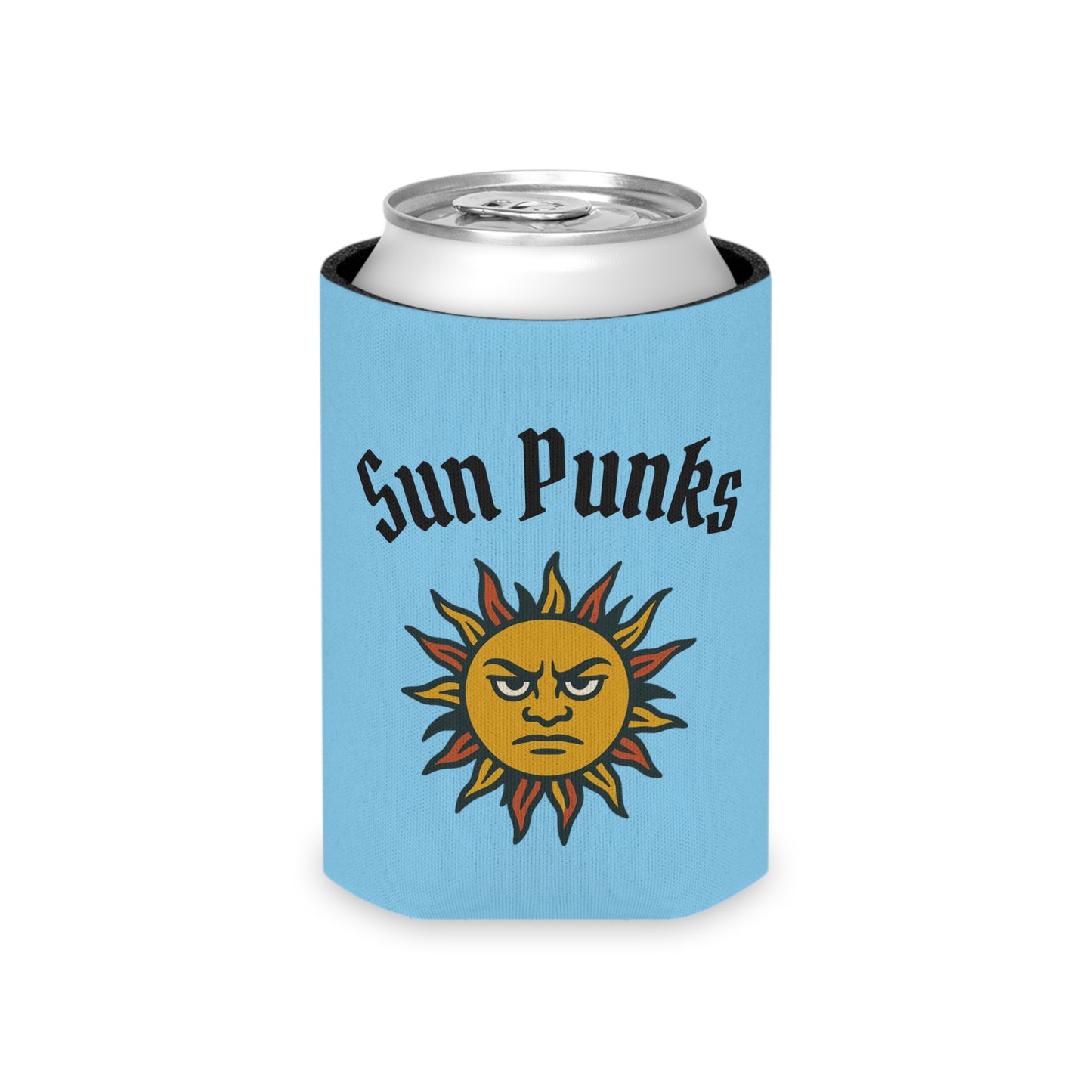 Sun Punks Simple Koozie - Blue