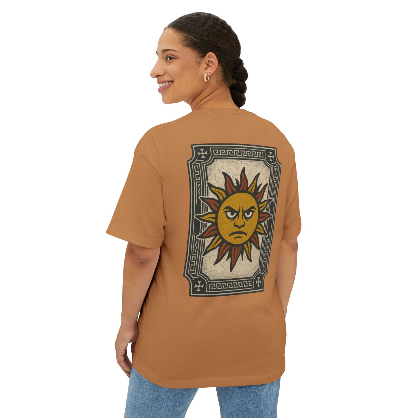 Unisex Oversized Boxy Tee - Sun Punks Graphic T-Shirt