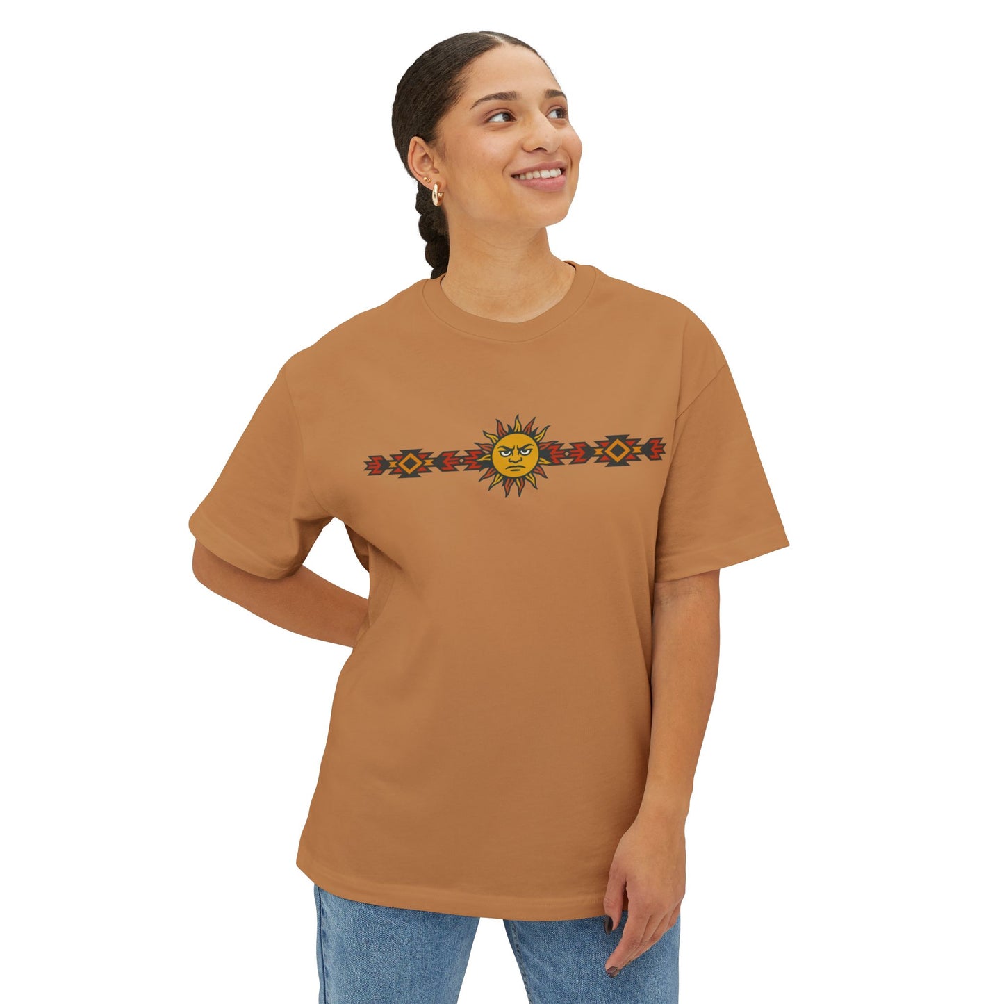 Sun Punks Oversized Boxy Tee - Boho Graphic Tee