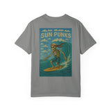 Unisex Oversized Boxy Tee - Sun Punks Surfer Skeleton Graphic T-Shirt