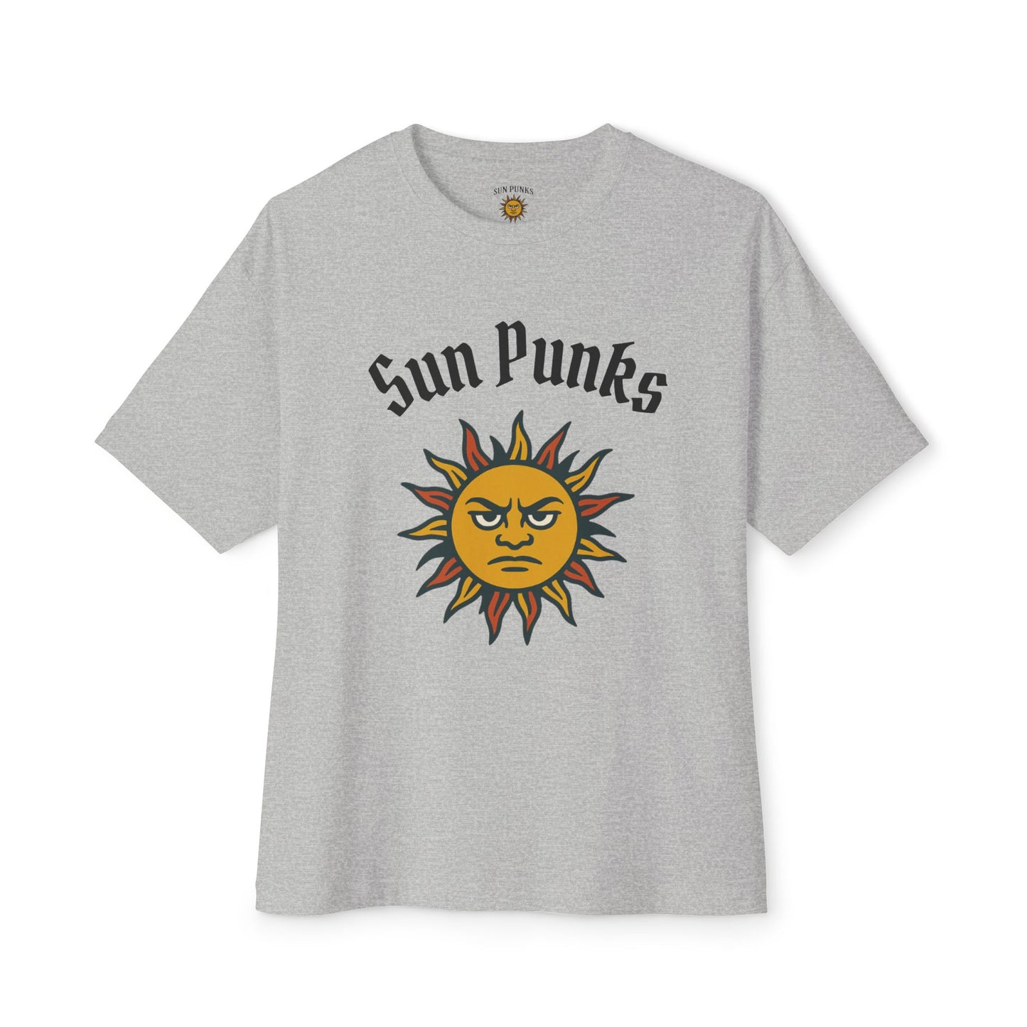 Sun Punks Unisex Oversized Boxy Tee - Relaxed Fit Graphic T-Shirt