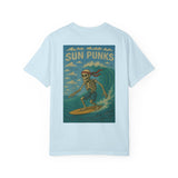 Unisex Oversized Boxy Tee - Sun Punks Surfer Skeleton Graphic T-Shirt
