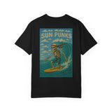 Unisex Oversized Boxy Tee - Sun Punks Surfer Skeleton Graphic T-Shirt