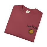 Unisex Oversized Boxy Tee - Sun Punks Surfer Skeleton Graphic T-Shirt