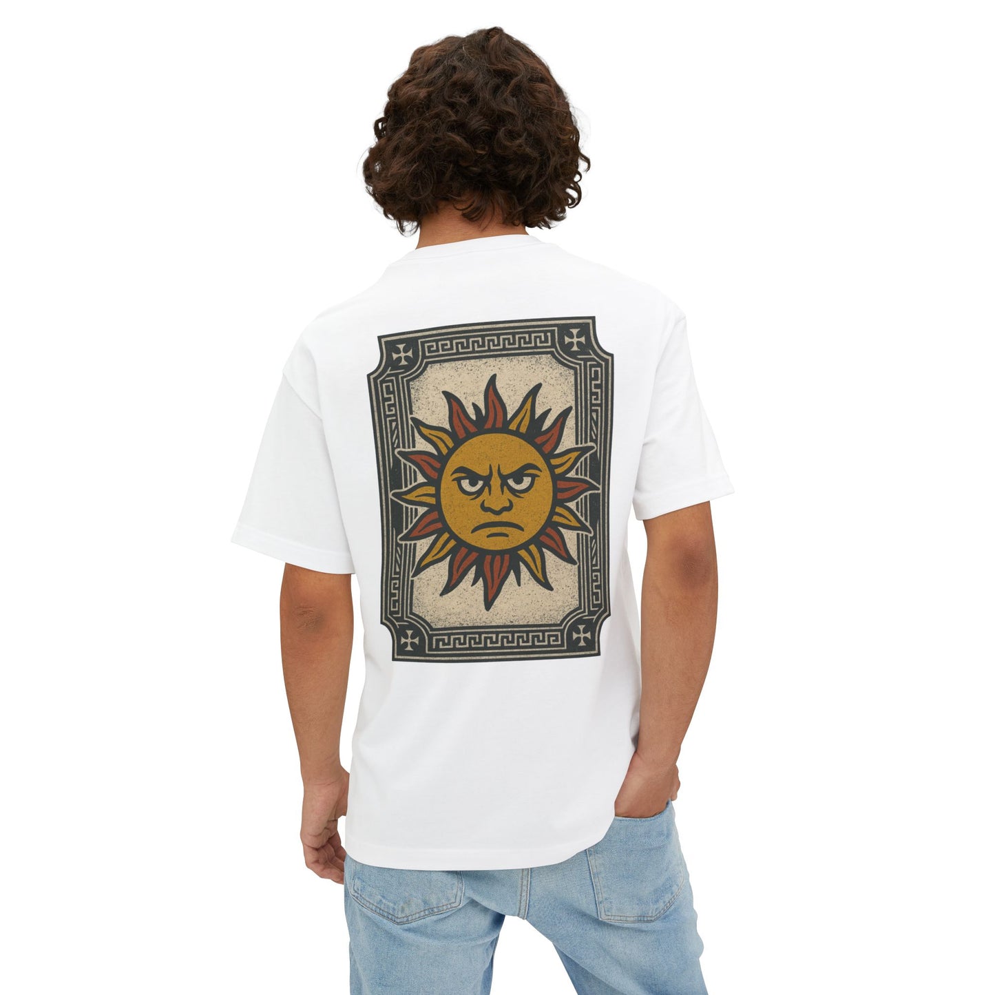 Unisex Oversized Boxy Tee - Sun Punks Graphic T-Shirt