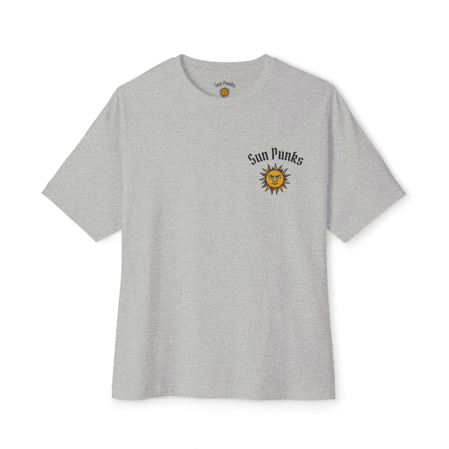 Unisex Oversized Boxy Tee - Sun Punks Graphic T-Shirt