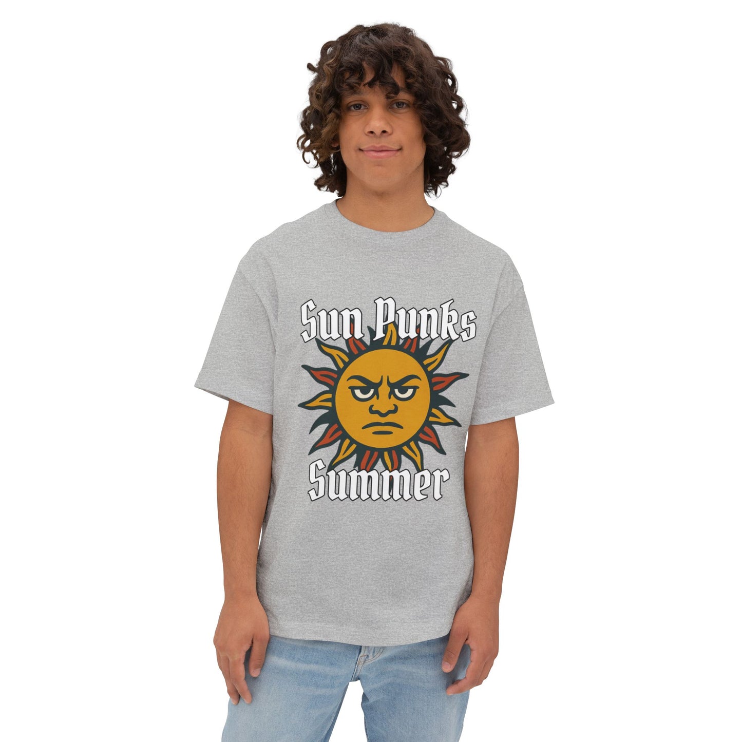 Sun Punk Summer - Unisex Oversized Boxy Tee