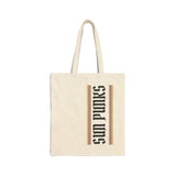 Vertical Sun Punks Cotton Canvas Tote Bag - Eco-Friendly Shopping & Beach Bag