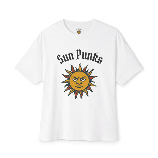 Sun Punks Unisex Oversized Boxy Tee - Relaxed Fit Graphic T-Shirt