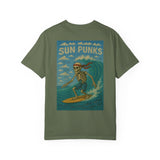 Unisex Oversized Boxy Tee - Sun Punks Surfer Skeleton Graphic T-Shirt