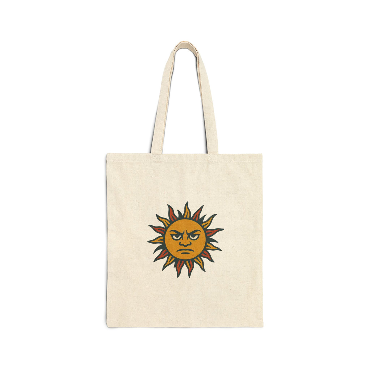 Sun Punks Cotton Canvas Tote Bag - Eco-Friendly Shopping & Beach Bag