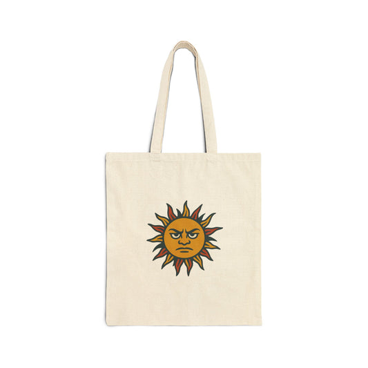 Sun Punks Cotton Canvas Tote Bag - Eco-Friendly Shopping & Beach Bag
