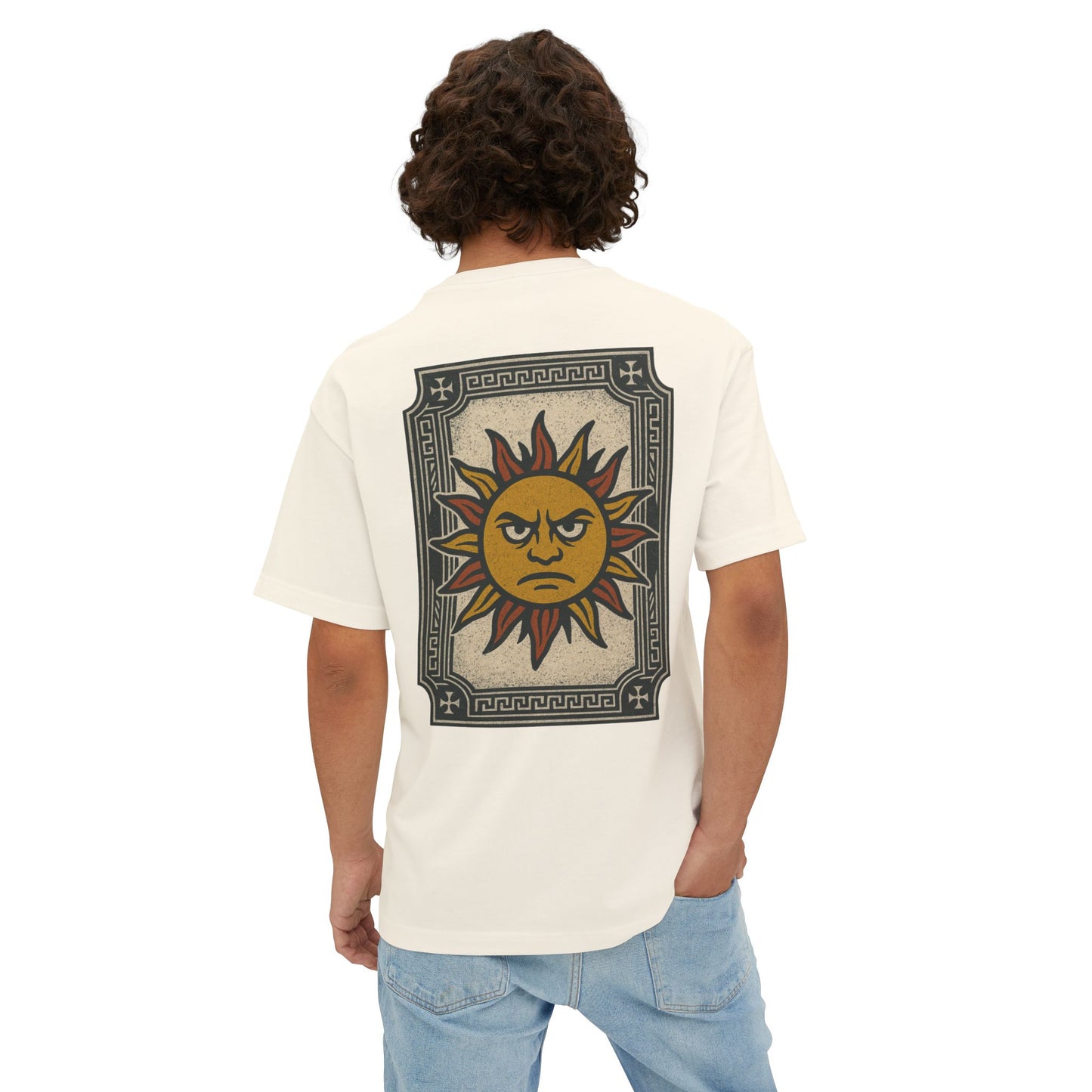 Unisex Oversized Boxy Tee - Sun Punks Graphic T-Shirt