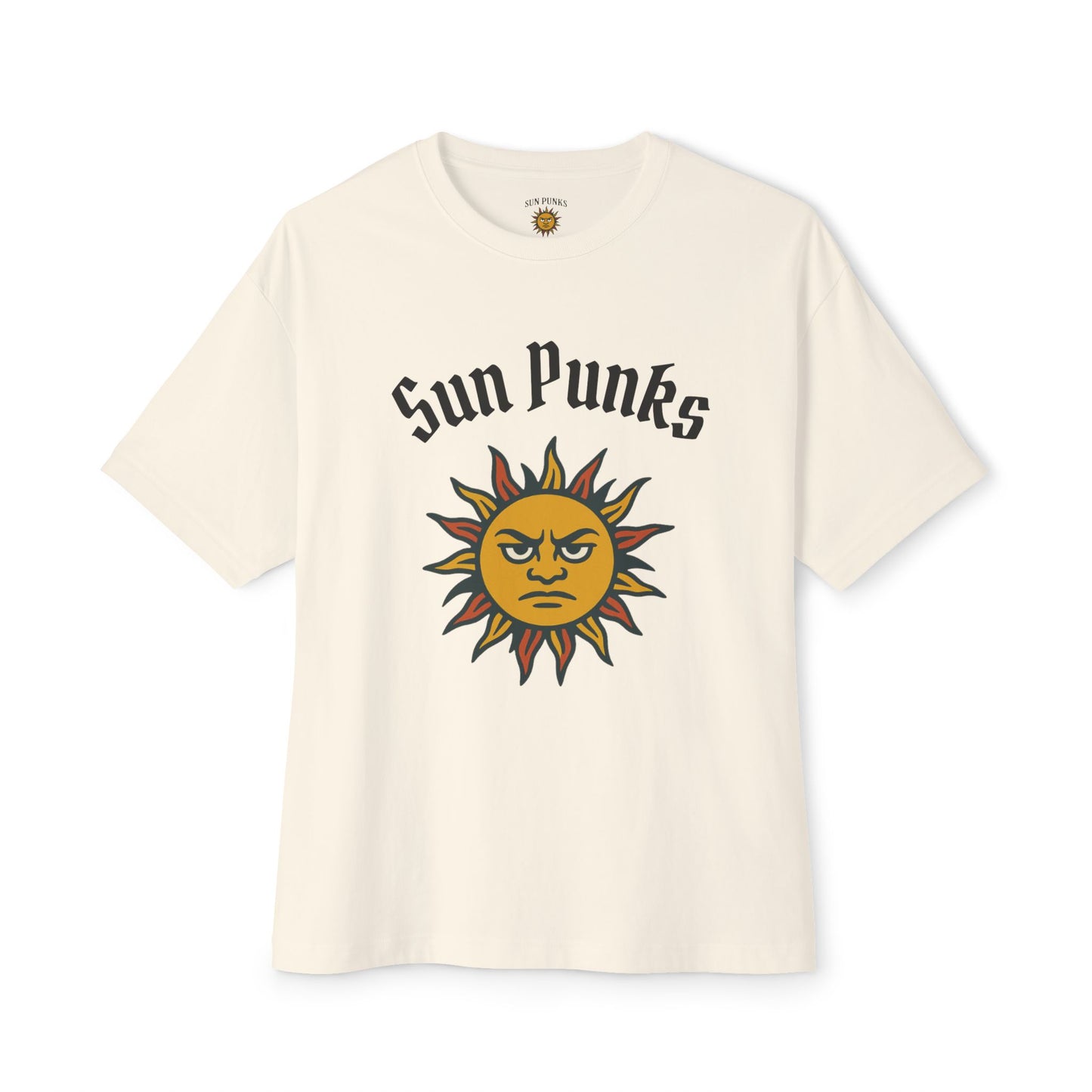 Sun Punks Unisex Oversized Boxy Tee - Relaxed Fit Graphic T-Shirt