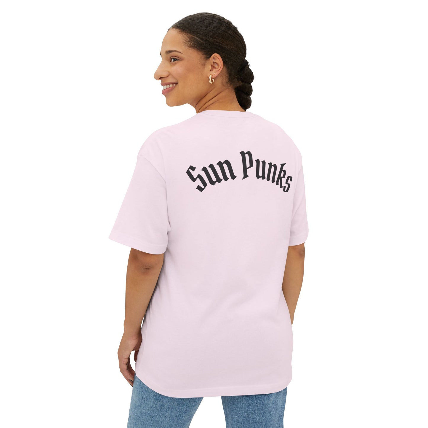 Sun Punks Oversized Boxy Tee - Boho Graphic Tee