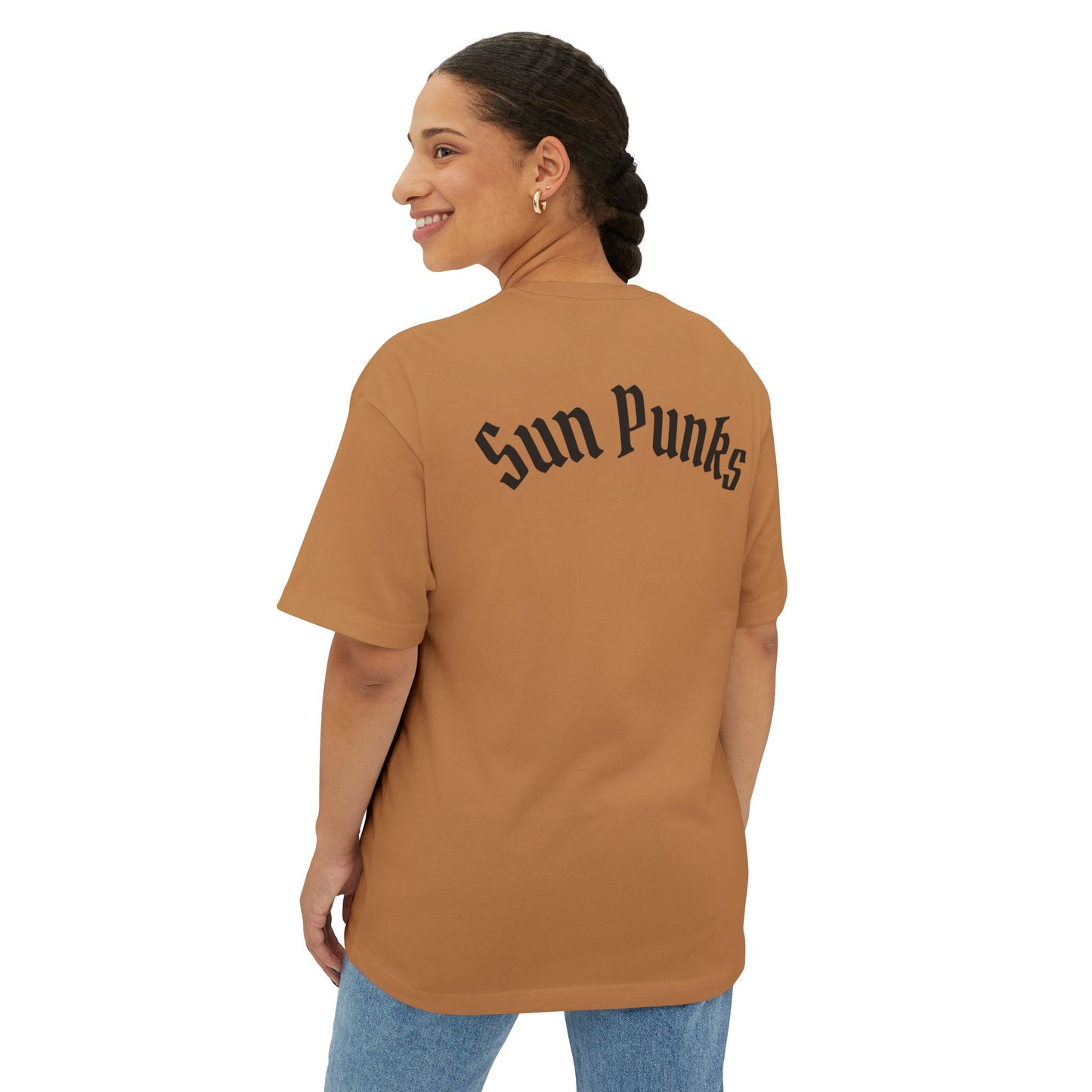 Sun Punks Oversized Boxy Tee - Boho Graphic Tee