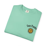 Unisex Oversized Boxy Tee - Sun Punks Surfer Skeleton Graphic T-Shirt
