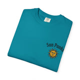 Unisex Oversized Boxy Tee - Sun Punks Surfer Skeleton Graphic T-Shirt