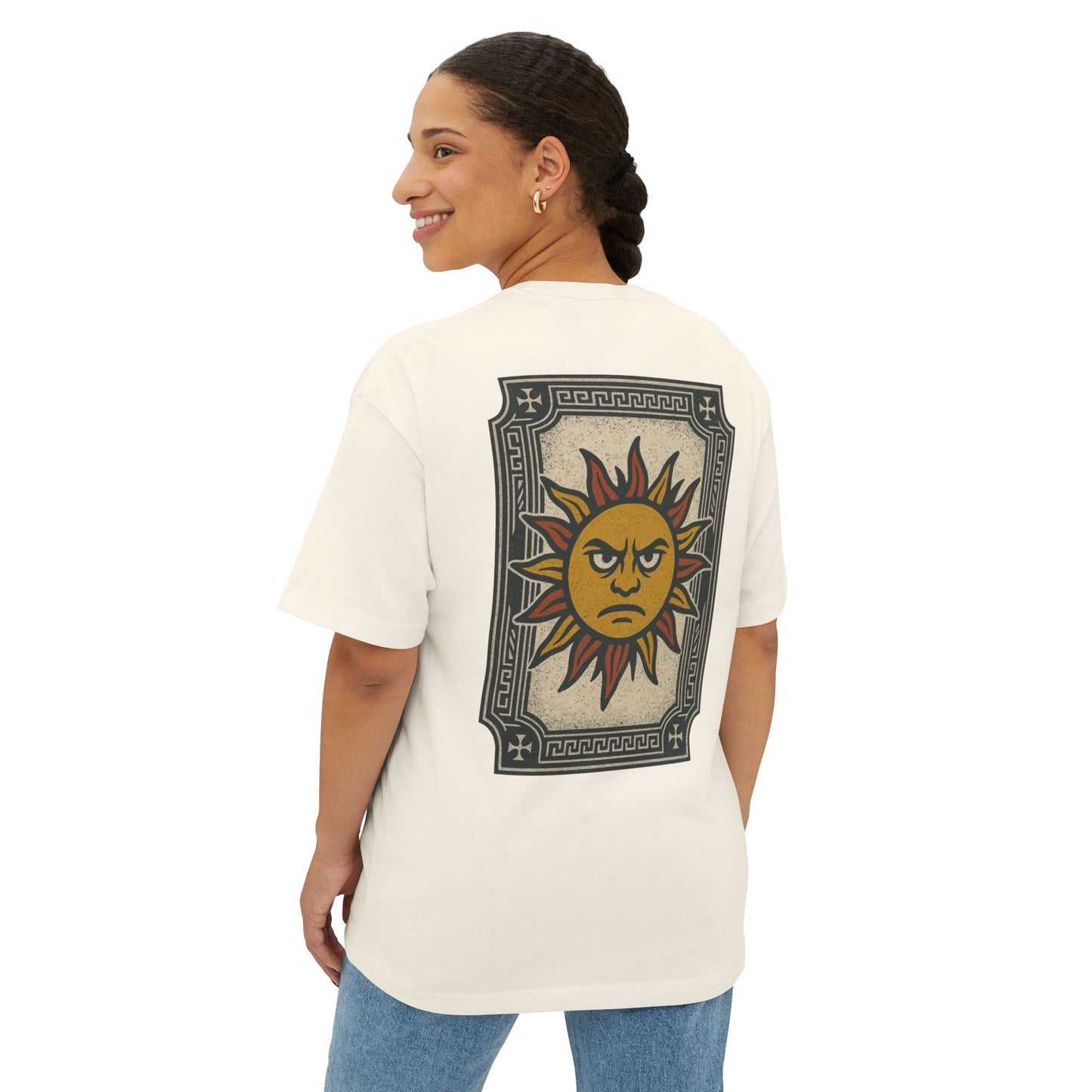 Unisex Oversized Boxy Tee - Sun Punks Graphic T-Shirt